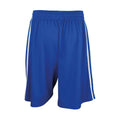 Royal-White - Side - Spiro Mens Quick Dry Basketball Shorts