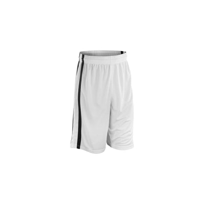 White-Black - Front - Spiro Mens Quick Dry Basketball Shorts