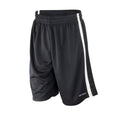 Black-White - Front - Spiro Mens Quick Dry Basketball Shorts