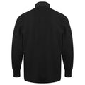 Black-Black - Side - Front Row Long Sleeve Classic Rugby Polo Shirt
