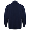 Navy-Navy - Side - Front Row Long Sleeve Classic Rugby Polo Shirt