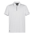 White - Black - Front - Stormtech Mens H2X Inertia Performance Polo Shirt