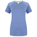 Blue Marl - Blue - Front - Tombo Teamsport Womens-Ladies Slim Fit Short Sleeve T-Shirt