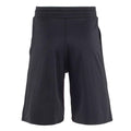 Black - Back - Tombo Teamsport Mens Combat Knee Length Shorts