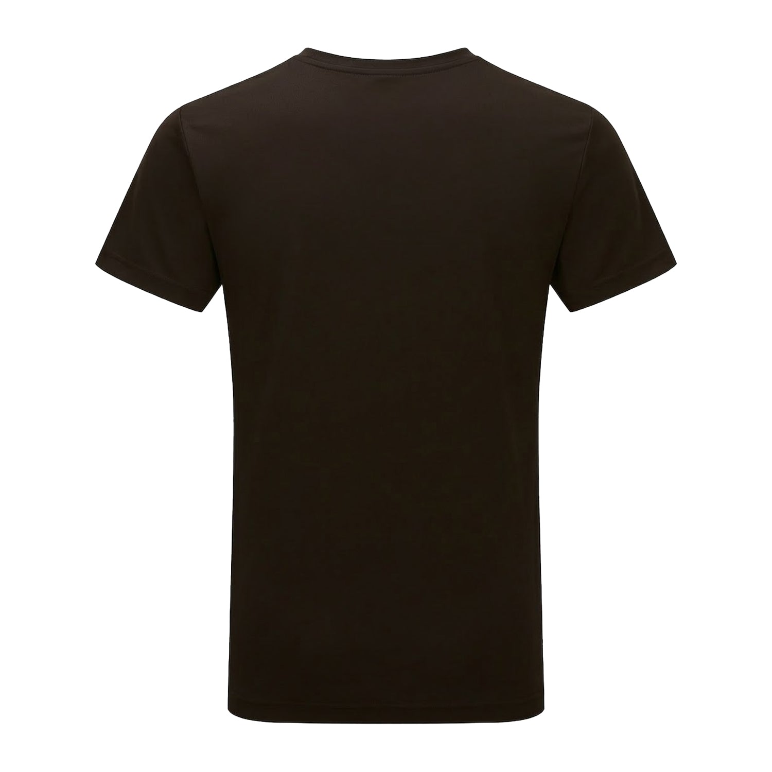 Chocolate - Back - Tri Dri Mens Short Sleeve Lightweight Fitness T-Shirt