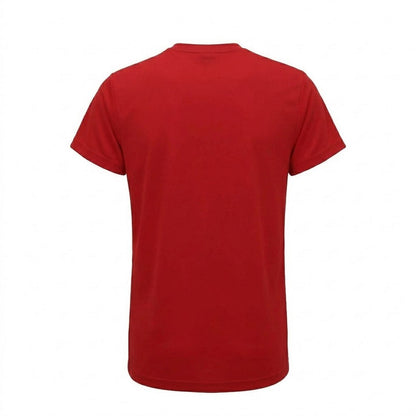 Fire Red - Back - Tri Dri Mens Short Sleeve Lightweight Fitness T-Shirt