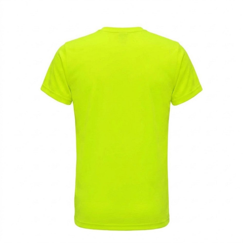 Lightning Yellow - Back - Tri Dri Mens Short Sleeve Lightweight Fitness T-Shirt