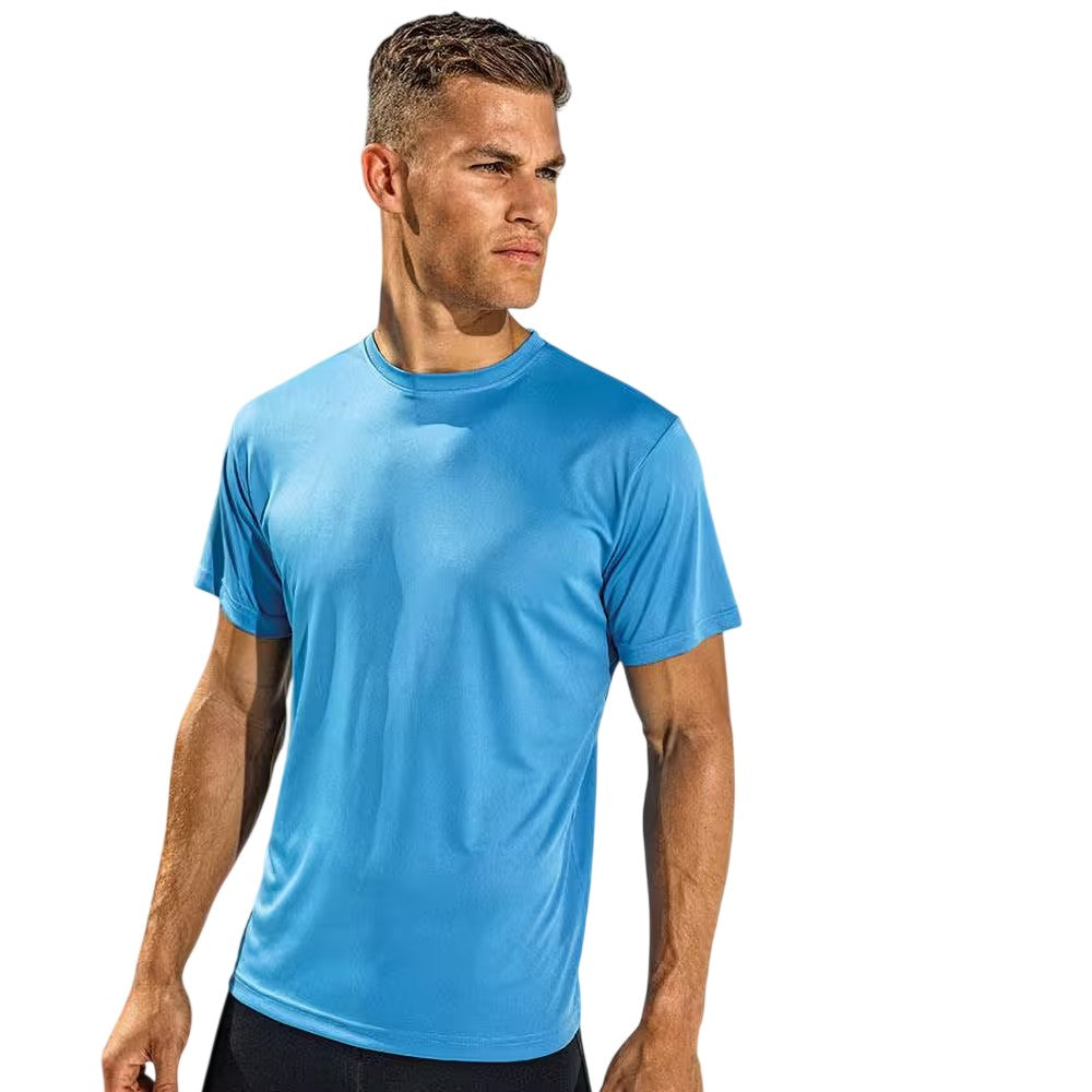 Sapphire - Back - Tri Dri Mens Short Sleeve Lightweight Fitness T-Shirt