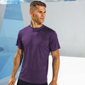 Bright Purple - Back - Tri Dri Mens Short Sleeve Lightweight Fitness T-Shirt