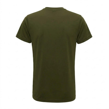 Olive - Back - Tri Dri Mens Short Sleeve Lightweight Fitness T-Shirt