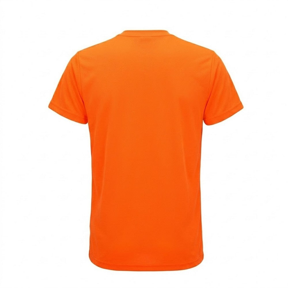 Lightning Orange - Back - Tri Dri Mens Short Sleeve Lightweight Fitness T-Shirt
