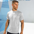 White - Back - Tri Dri Mens Short Sleeve Lightweight Fitness T-Shirt