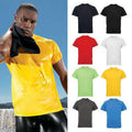 Sun Yellow - Back - Tri Dri Mens Short Sleeve Lightweight Fitness T-Shirt