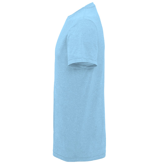 Turquoise Melange - Side - Tri Dri Mens Short Sleeve Lightweight Fitness T-Shirt
