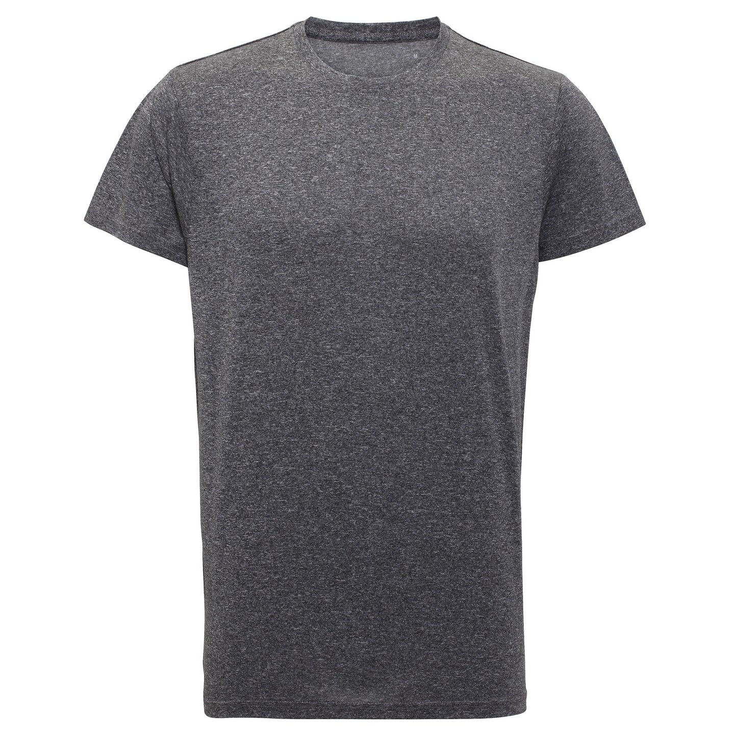 Black Melange - Front - Tri Dri Mens Short Sleeve Lightweight Fitness T-Shirt