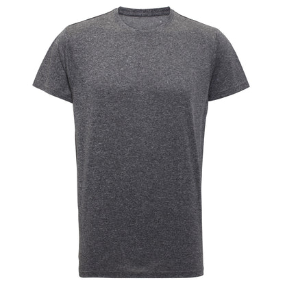 Black Melange - Front - Tri Dri Mens Short Sleeve Lightweight Fitness T-Shirt