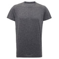 Black Melange - Front - Tri Dri Mens Short Sleeve Lightweight Fitness T-Shirt