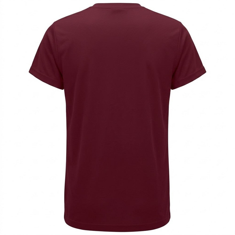 Burgundy - Back - Tri Dri Mens Short Sleeve Lightweight Fitness T-Shirt