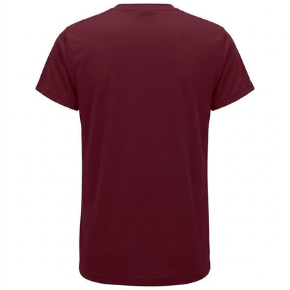 Burgundy - Back - Tri Dri Mens Short Sleeve Lightweight Fitness T-Shirt