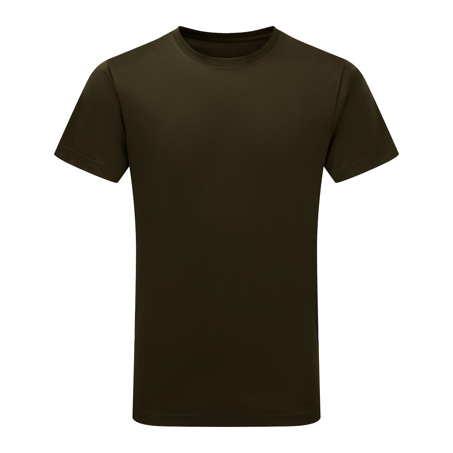 Army Green - Front - Tri Dri Mens Short Sleeve Lightweight Fitness T-Shirt