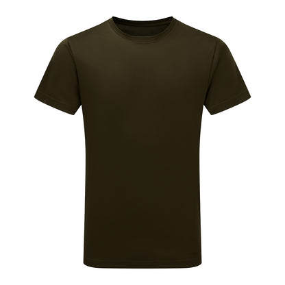 Army Green - Front - Tri Dri Mens Short Sleeve Lightweight Fitness T-Shirt