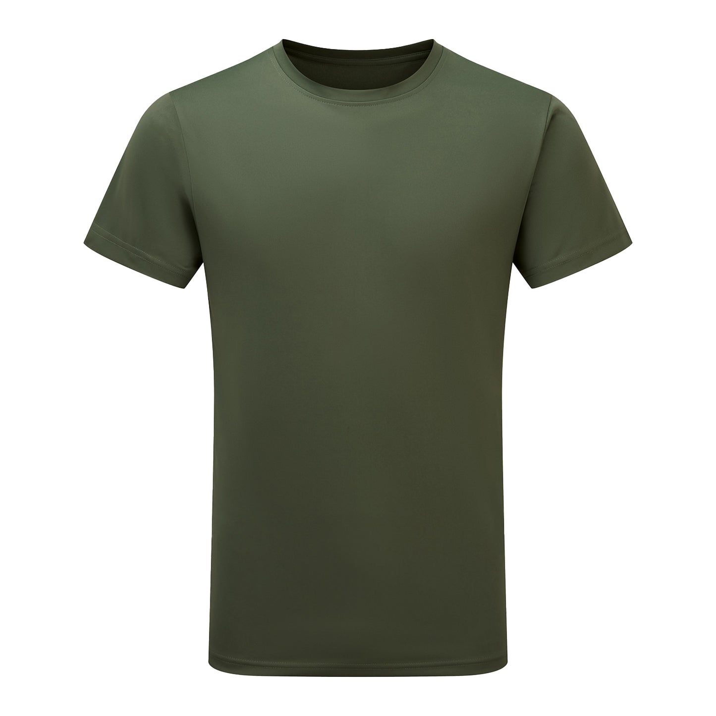 Moss Green - Front - Tri Dri Mens Short Sleeve Lightweight Fitness T-Shirt