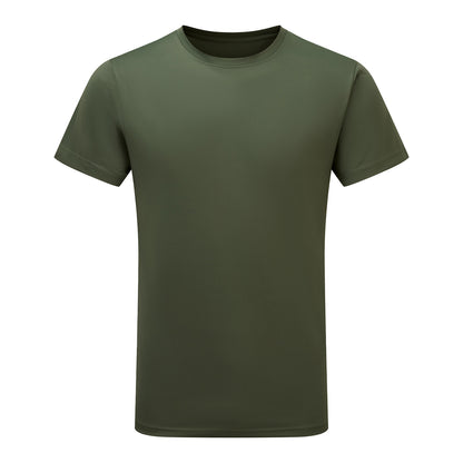Moss Green - Front - Tri Dri Mens Short Sleeve Lightweight Fitness T-Shirt