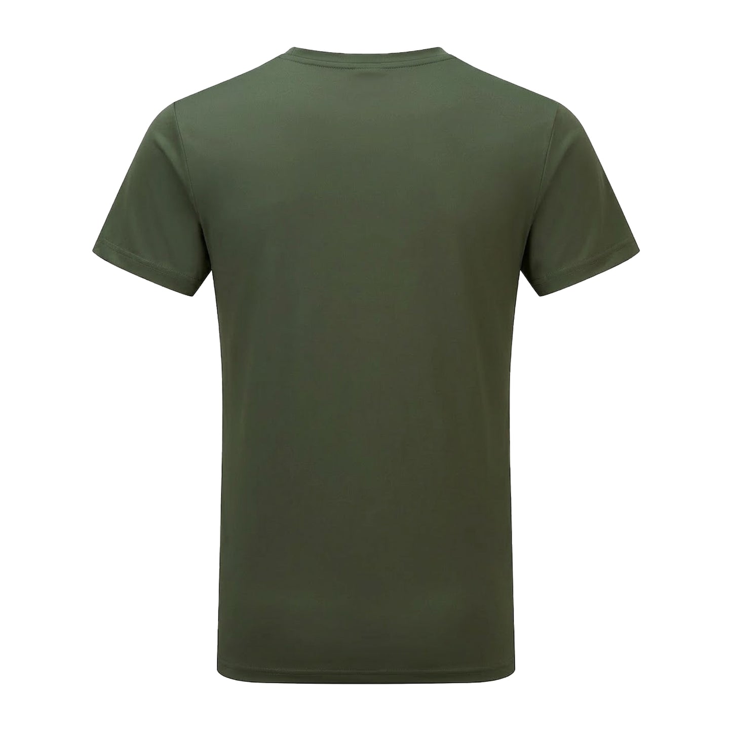 Moss Green - Back - Tri Dri Mens Short Sleeve Lightweight Fitness T-Shirt