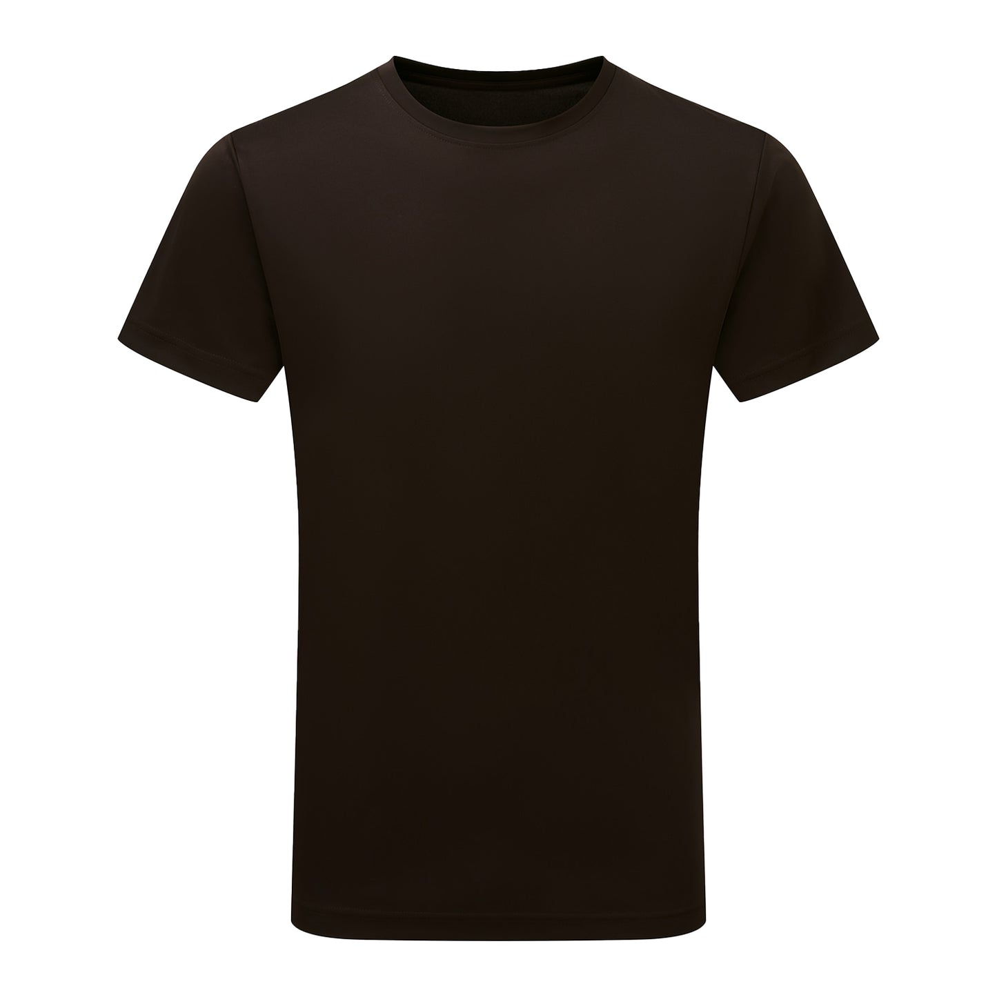 Chocolate - Front - Tri Dri Mens Short Sleeve Lightweight Fitness T-Shirt