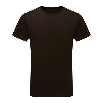 Chocolate - Front - Tri Dri Mens Short Sleeve Lightweight Fitness T-Shirt