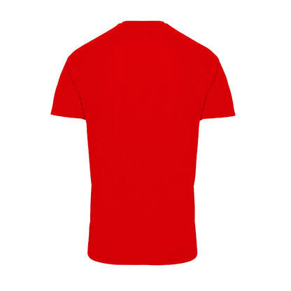 Fire Red - Back - Tri Dri Mens Panelled Short Sleeve T-Shirt