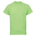 Lightning Green - Front - Tri Dri Mens Panelled Short Sleeve T-Shirt