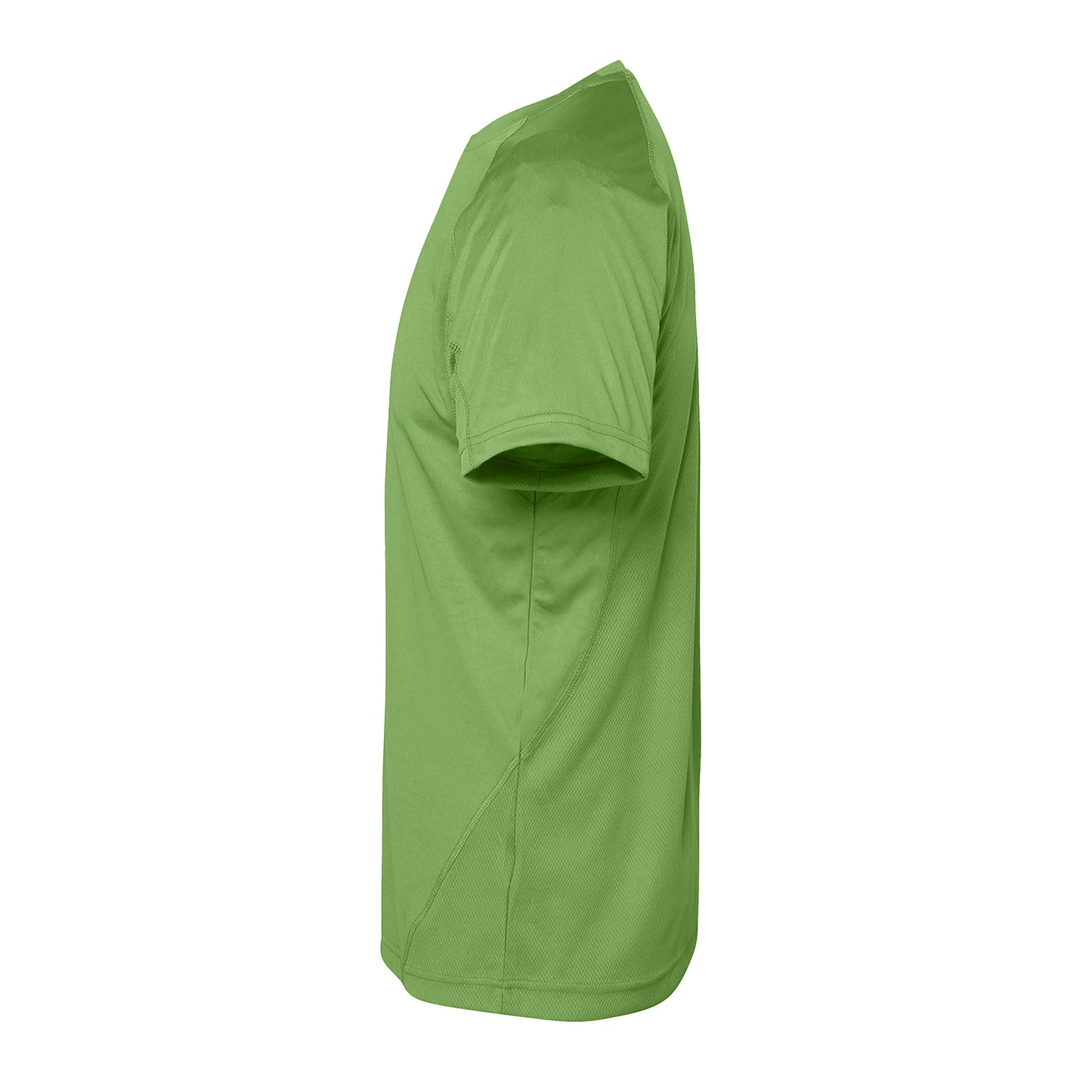 Lightning Green - Side - Tri Dri Mens Panelled Short Sleeve T-Shirt