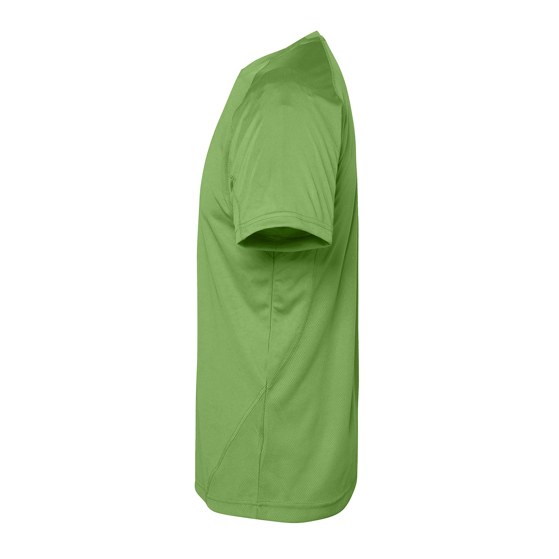 Lightning Green - Side - Tri Dri Mens Panelled Short Sleeve T-Shirt