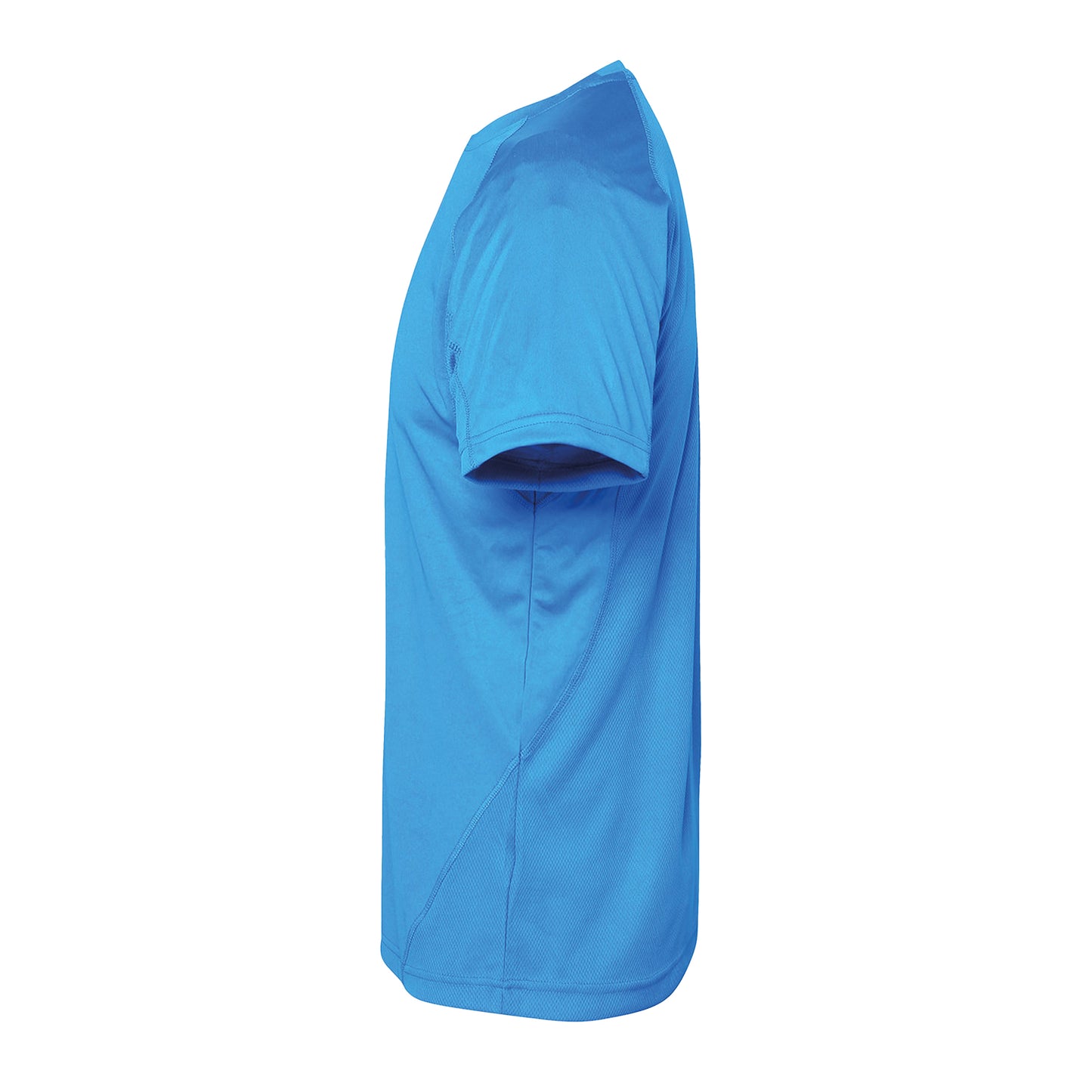 Sapphire - Side - Tri Dri Mens Panelled Short Sleeve T-Shirt