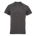 Charcoal - Front - Tri Dri Mens Panelled Short Sleeve T-Shirt