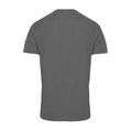 Charcoal - Back - Tri Dri Mens Panelled Short Sleeve T-Shirt