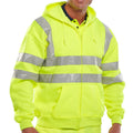 Yellow - Side - Yoko Mens High Visibility Pull-Over Hoodie