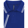 Royal- White - Back - Asquith & Fox Mens Classic Fit Tipped Polo Shirt