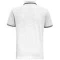 White- Black - Back - Asquith & Fox Mens Classic Fit Tipped Polo Shirt