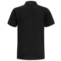 Black- Lime - Back - Asquith & Fox Mens Classic Fit Contrast Polo Shirt
