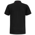 Black- Red - Back - Asquith & Fox Mens Classic Fit Contrast Polo Shirt