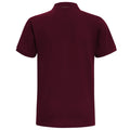 Burgundy- Charcoal - Back - Asquith & Fox Mens Classic Fit Contrast Polo Shirt