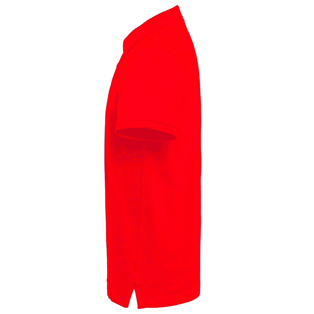 Red- Navy - Side - Asquith & Fox Mens Classic Fit Contrast Polo Shirt