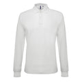 White - Front - Asquith & Fox Mens Classic Fit Long Sleeved Polo Shirt