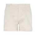 Natural - Front - Asquith & Fox Womens-Ladies Classic Fit Shorts