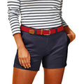 Navy - Back - Asquith & Fox Womens-Ladies Classic Fit Shorts