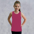 Hot Pink - Back - AWDis Just Cool Childrens-Kids Plain Sleeveless Vest Top