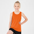 Electric Orange - Back - AWDis Just Cool Childrens-Kids Plain Sleeveless Vest Top