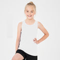 Arctic White - Side - AWDis Just Cool Childrens-Kids Plain Sleeveless Vest Top